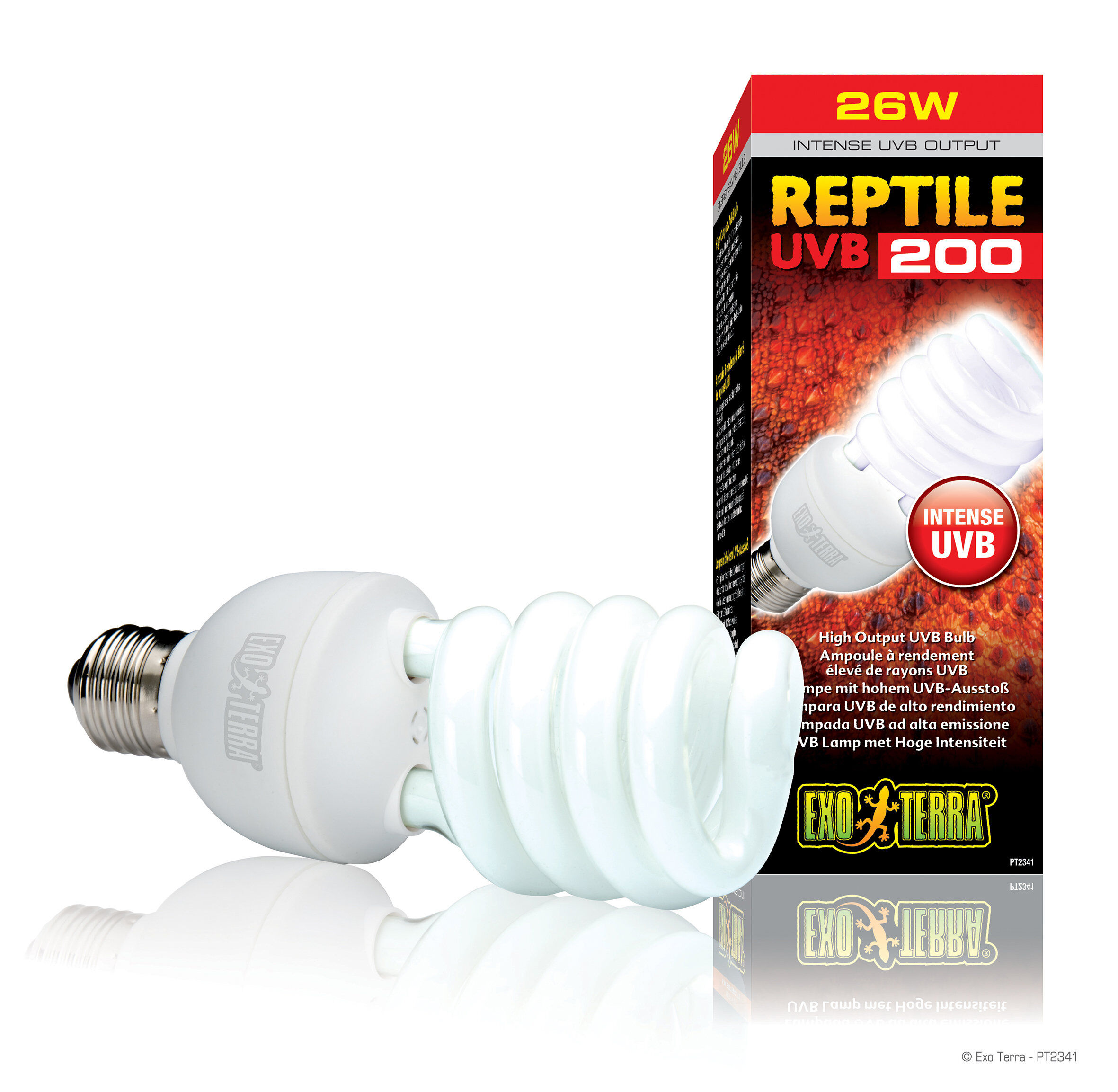 Exo Terra - Ampoule pour Terrarium Reptile UVB 200 Fluocompact - 26W