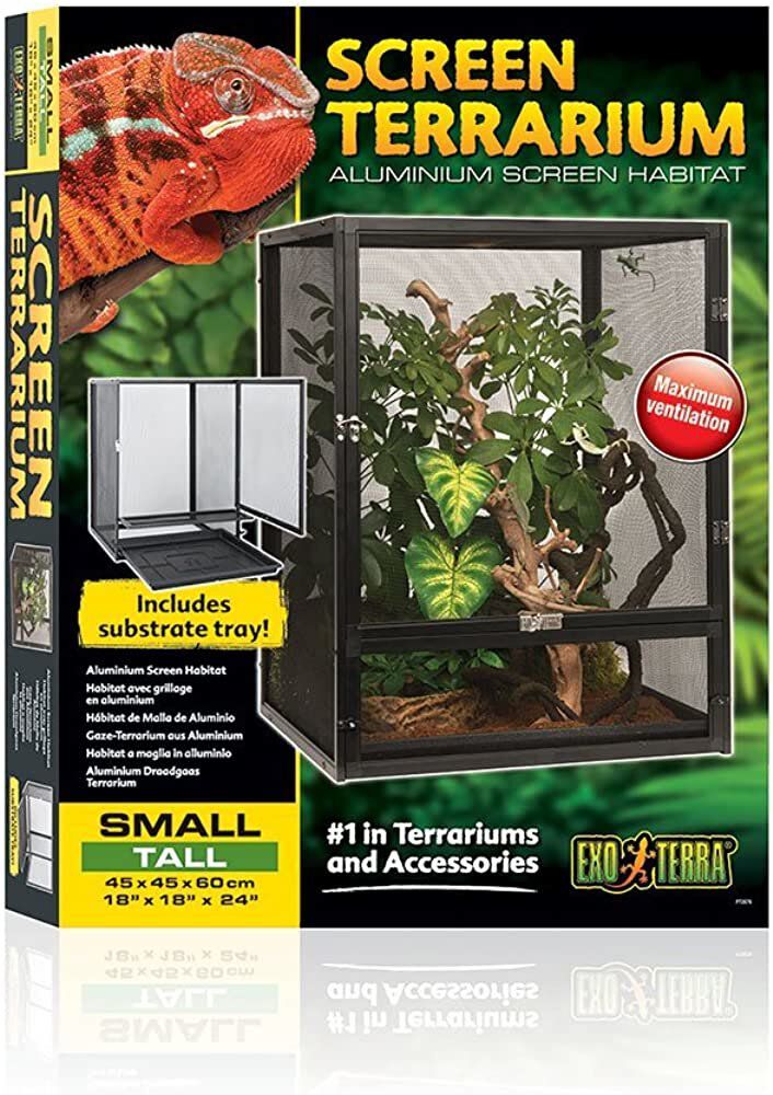 Exo Terra - Terrarium Exo Screen S pour Reptiles - 45x45x60cm