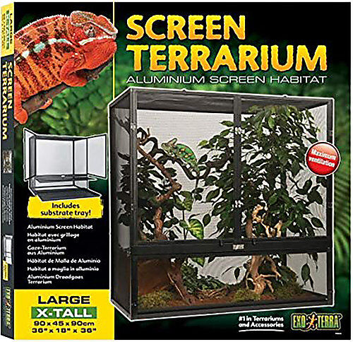 Exo Terra - Terrarium  Screen L pour Reptiles - 90x45x90cm