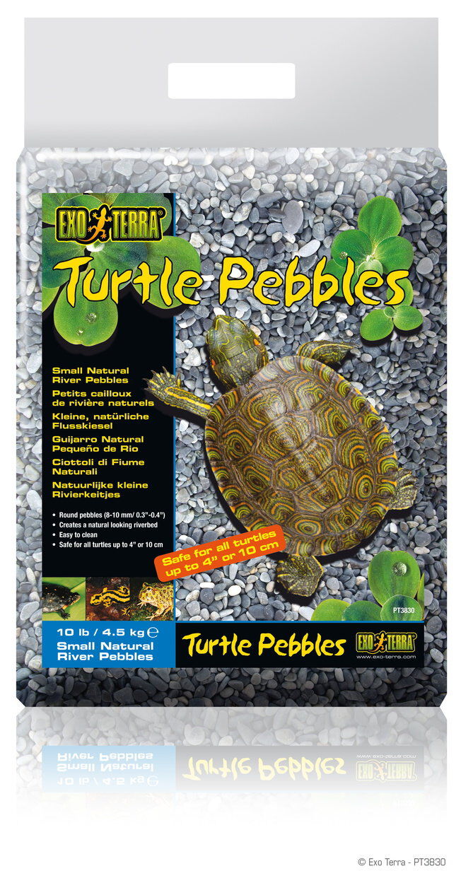 Exo Terra - Petit Cailloux de Rivière Turtle Pebbles pour Tortue - 4,5Kg