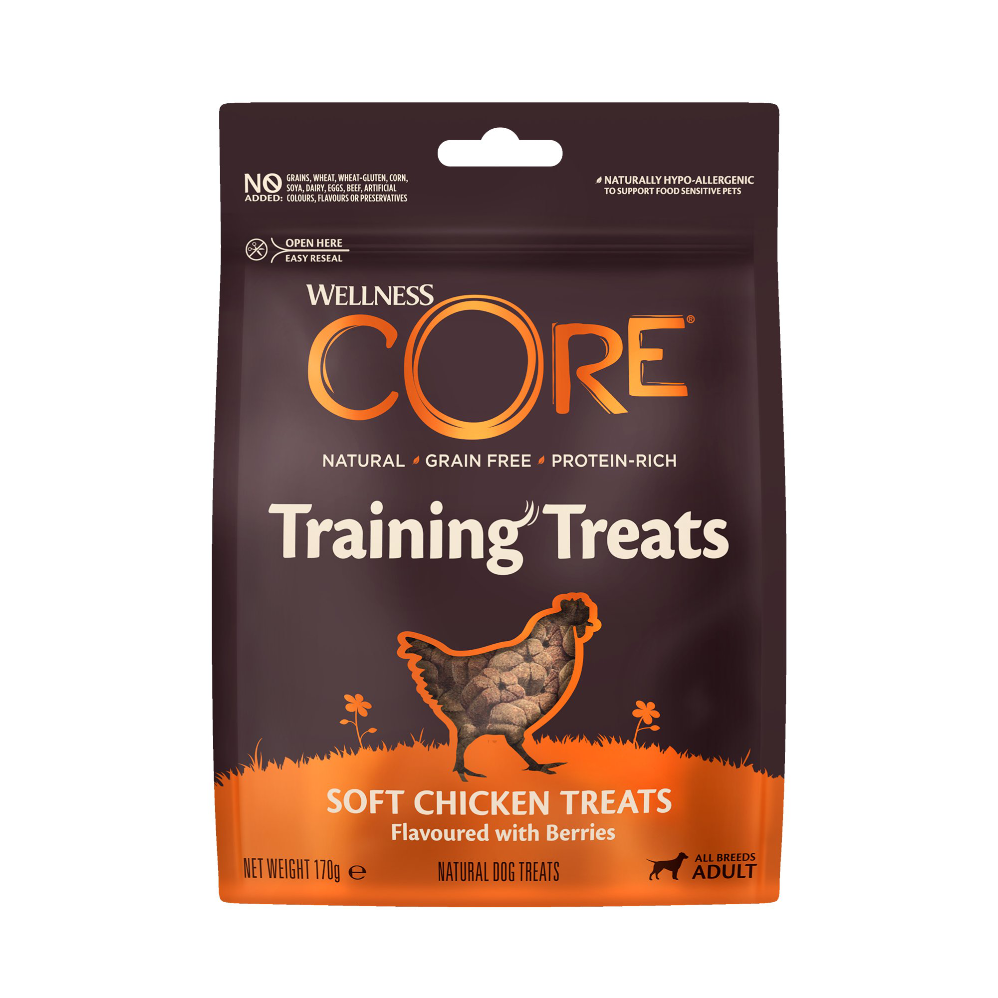 Wellness - Friandises Training Poulet Avec Baies Pour Chiens - 170g