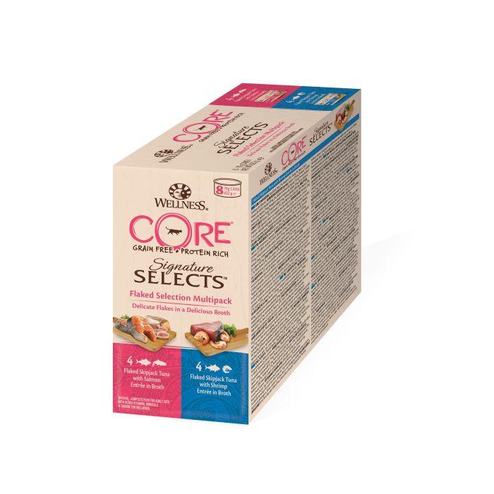 Wellness Core Grain Free Signature Selects Thon Multipack Pour Chat 8x79g