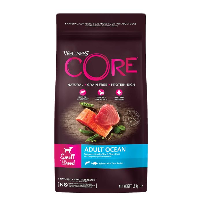 Wellness Core Grain Free Ocean Saumon Small Breed Pour Chien 1,5kg