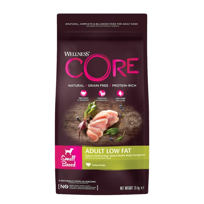 Wellness Core Grain Free Healt Dinde Small Breed Pour Chien 1,5kg