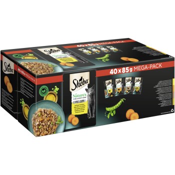 Sheba Mega-Pack Nature’s Collection en gelée Volaille Variation 40 x 85 g