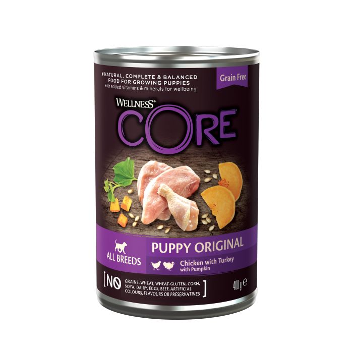 Wellness Core Grain Free Puppy Original Poulet & Dinde All Breeds Pour Chien 400g