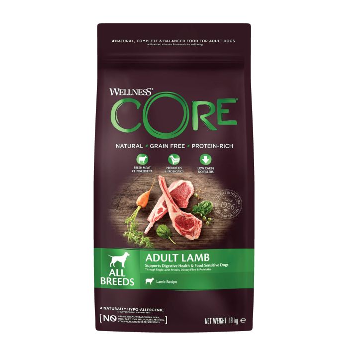 Wellness Core Grain Free Agneau All Breeds Adult 1.8kg