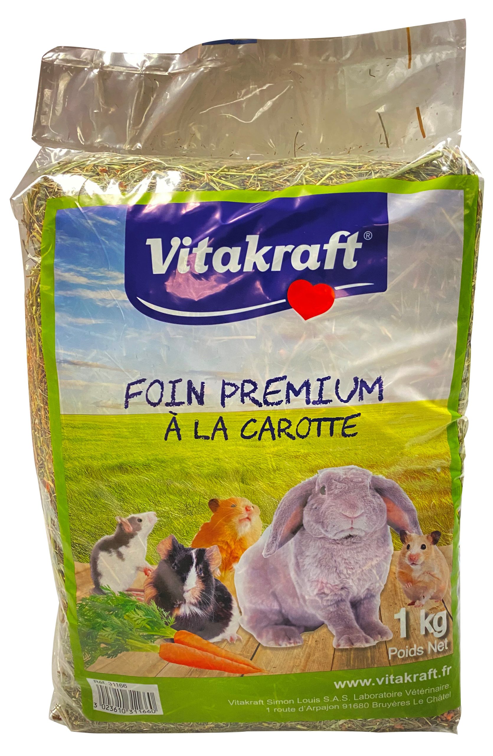 Vitakraft - Foin à la Carotte - 1Kg