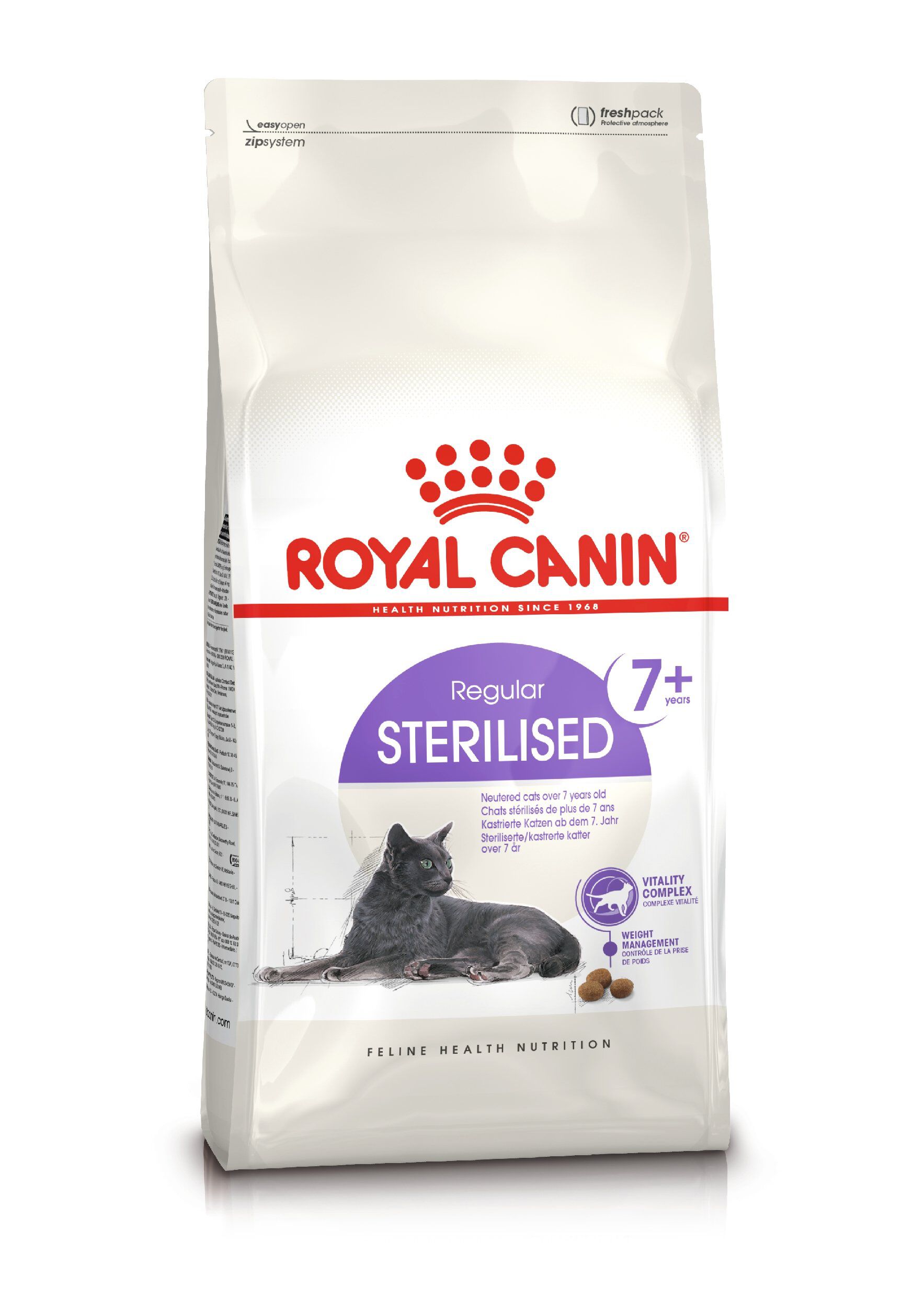 Royal Canin - Croquettes Sterilised 7+ pour Chat Senior - 10Kg
