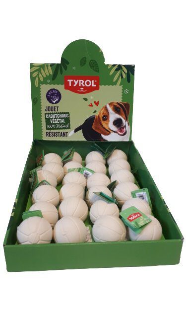 Tyrol - Jouet Chien Balle Mousse en Caoutchouc pour Chien - 5cm