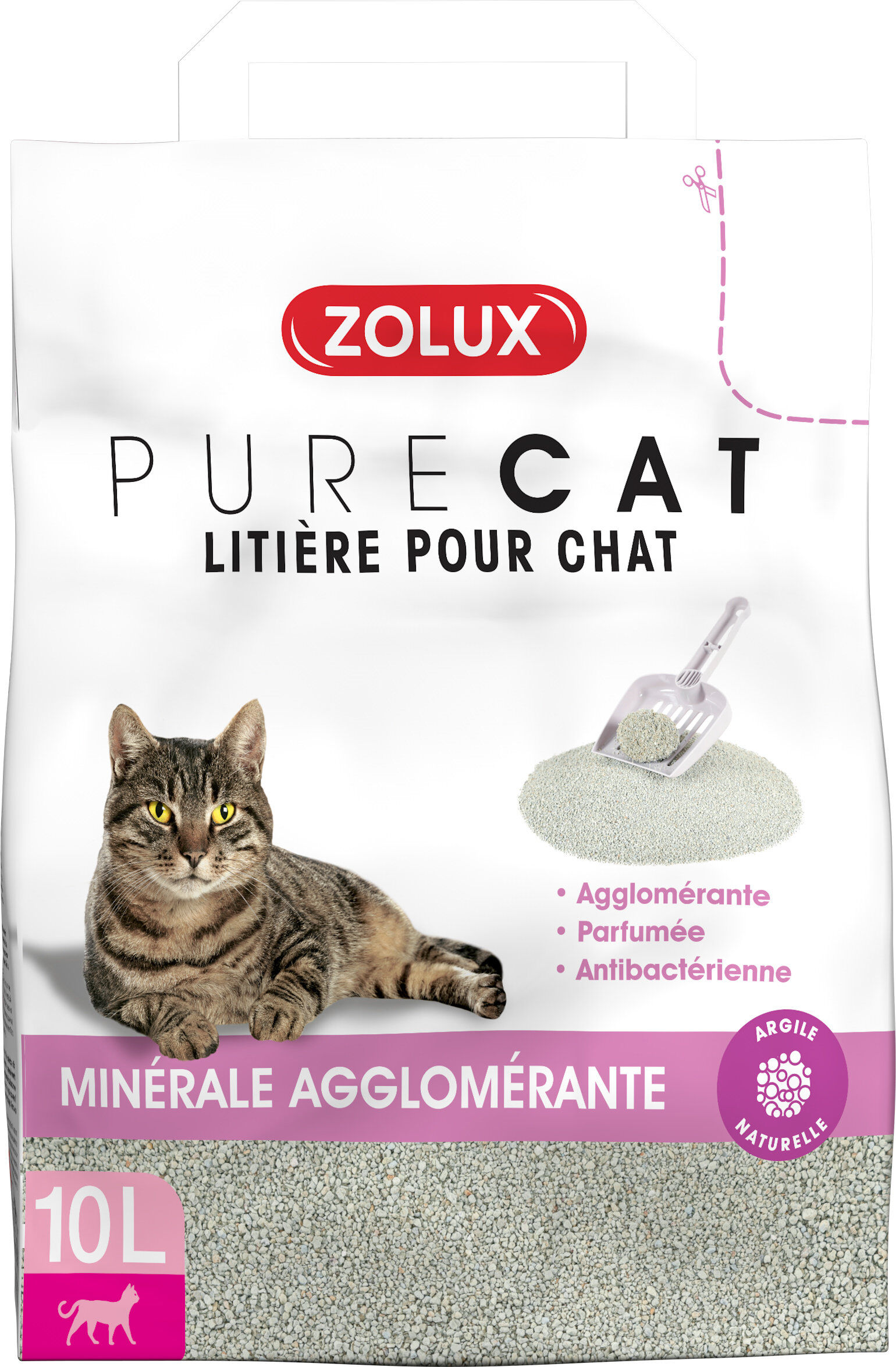 Zolux - Litière Purecat Agglomérante Parfumée - 10L