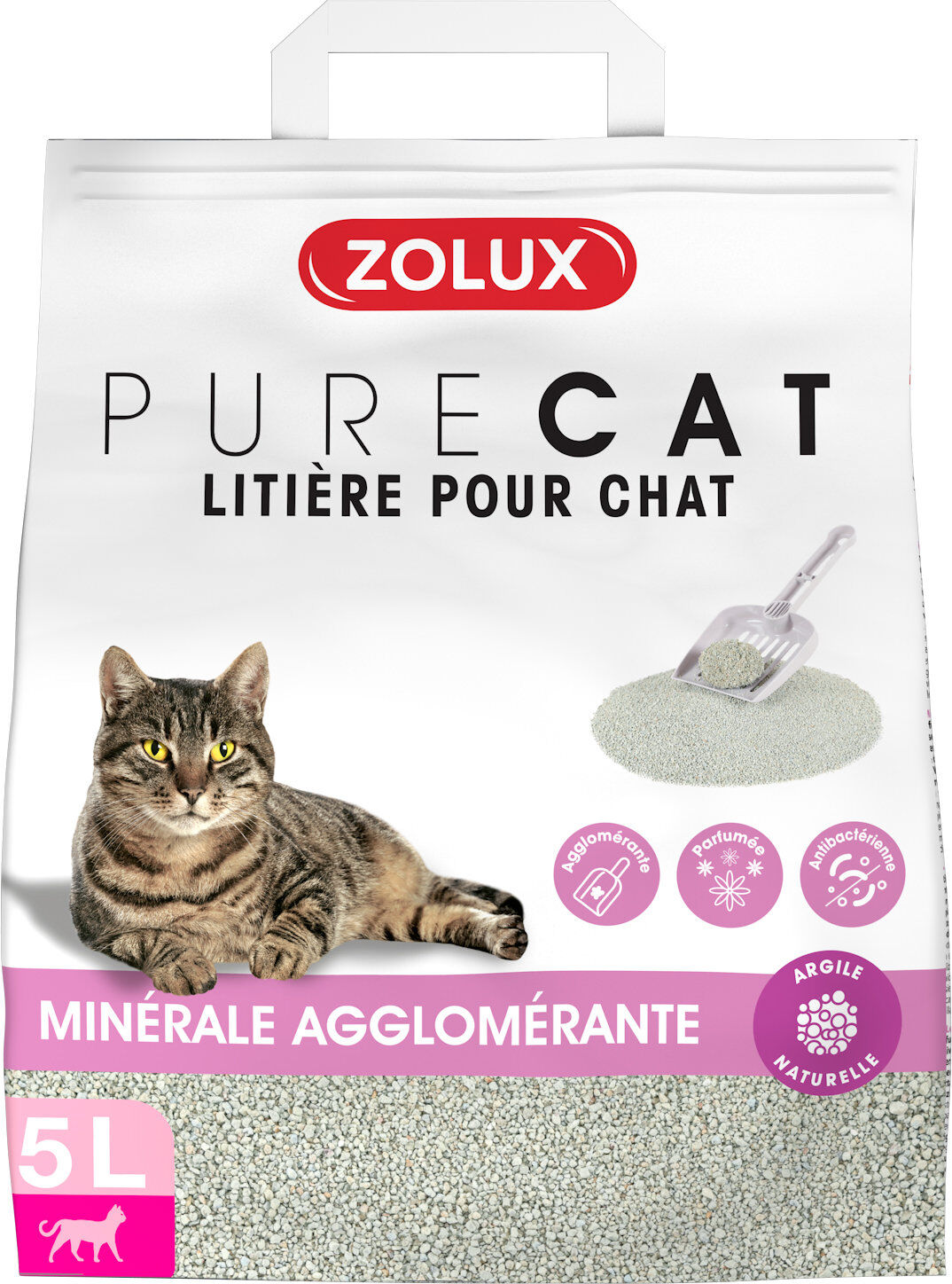 Zolux - Litière Purecat Agglomérante Parfumée - 5L