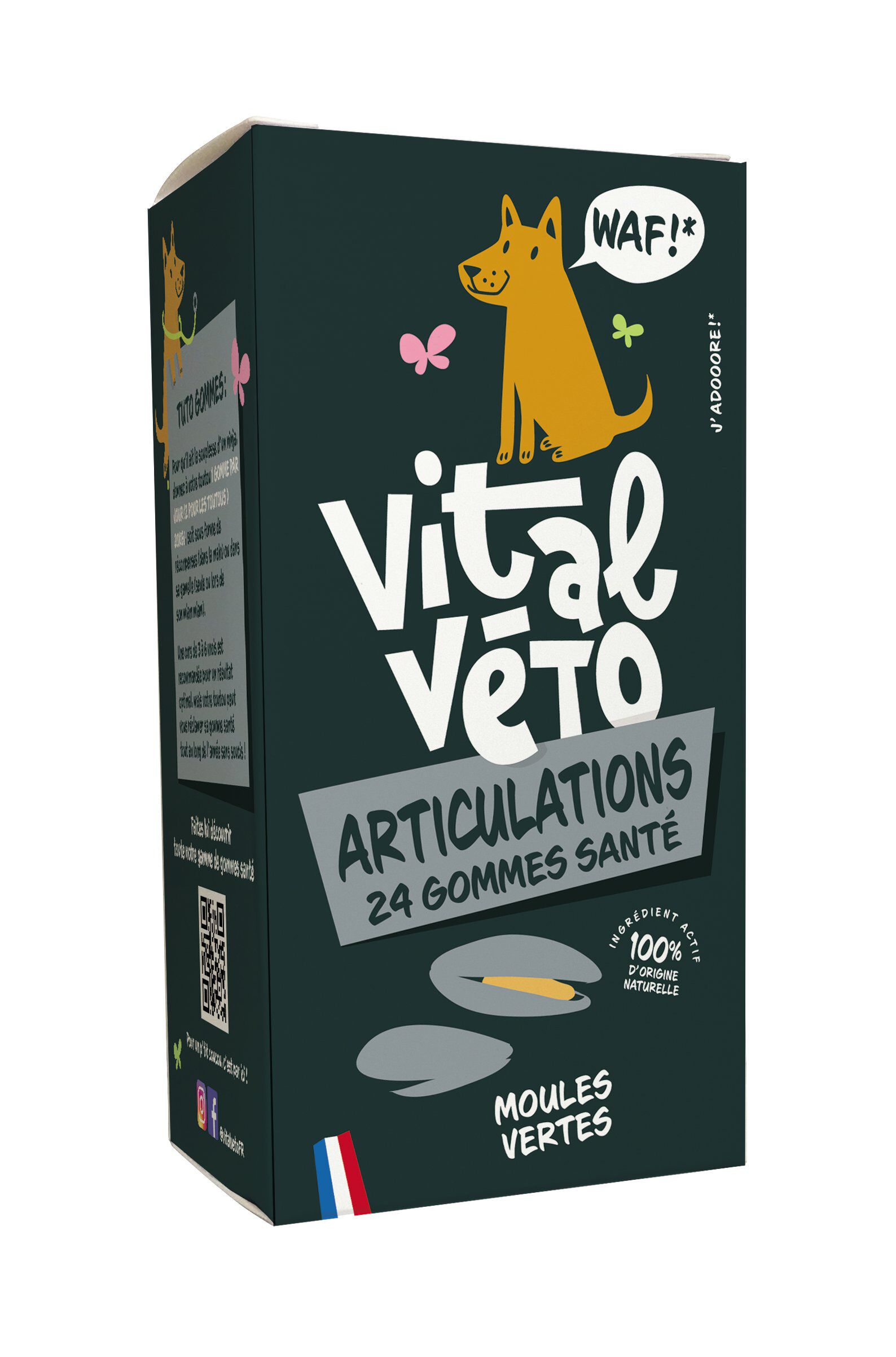 Vitalvéto - Gommes Santé Articulations pour Chien - 24g