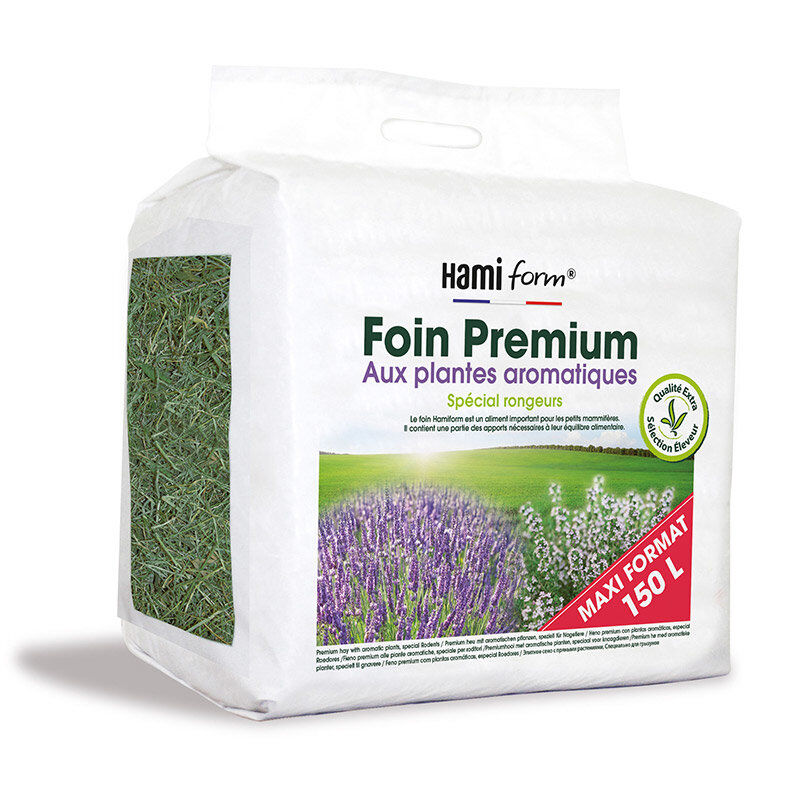 Hamiform - Foin Premium aux Plantes Aromatiques pour Rongeur - 150L