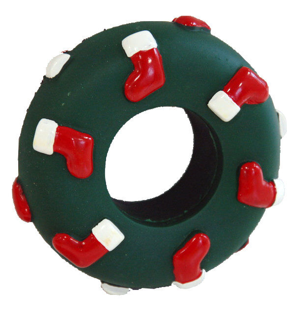 Wouapy - Jouet Donut Botte de Noël pour Chien - 11cm