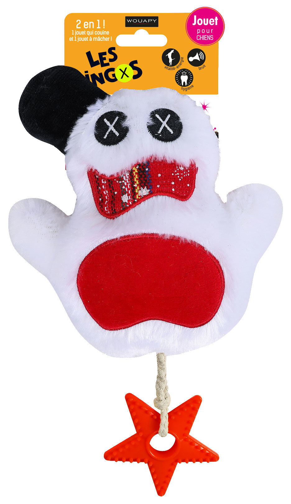Wouapy - Jouet Dingos Neige pour Chien - 25cm