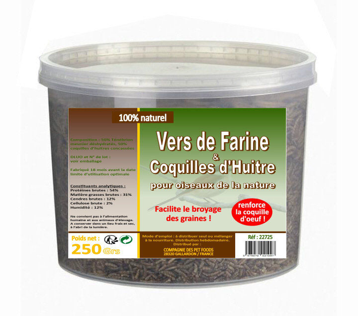Lifland - Vers et Coquilles d'Huitres pour Basse Cour - 250g