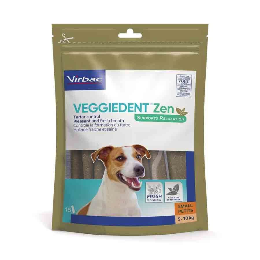 Virbac - Lemelles Veggiedent Zen à Mâcher S pour Petits Chiens - x15