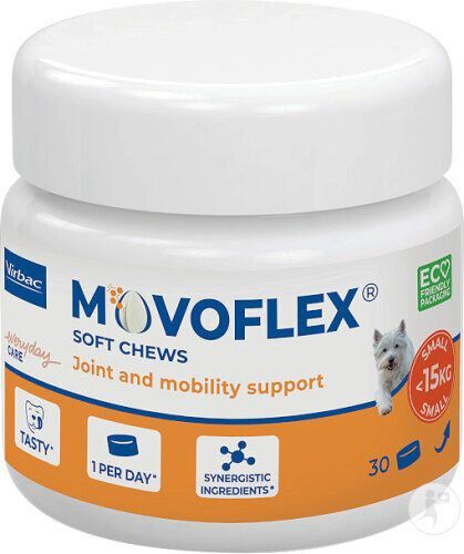 Virbac - Friandises à Mâcher Movoflex Joint and Mobility Support pour Petits Chiens - 30x2g