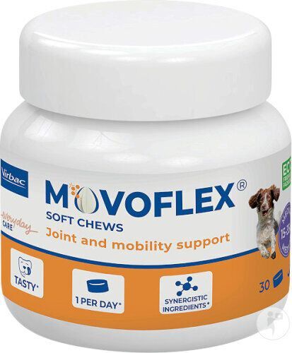 Virbac - Friandises à Mâcher Movoflex Joint and Mobility Support pour Chiens Moyens - 30x4g