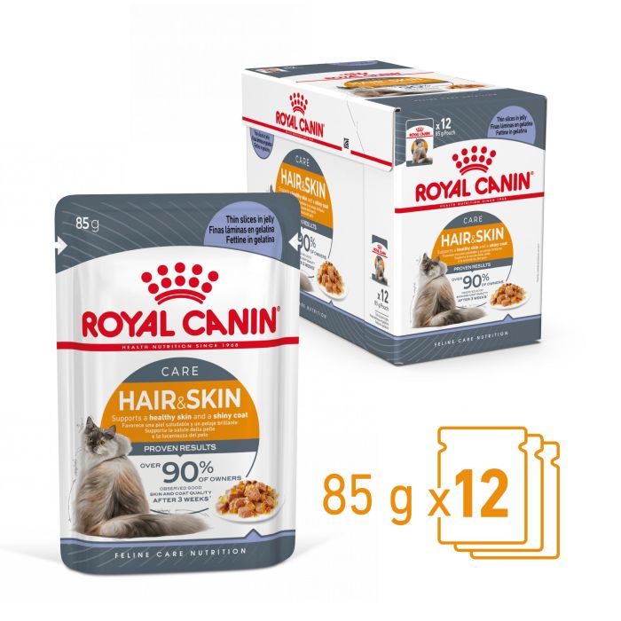 ROYAL CANIN® Chats adultes - Hair & Skin in Jelly adult 1,2kg
