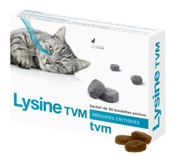 TVM - Boulettes Lysine pour Infection Herpèsvirus pour Chats - x30