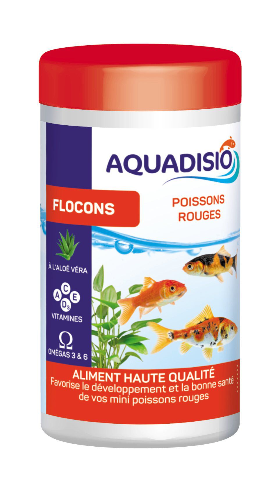Aquadisio - Aliments en Flocons pour Poissons Rouges - 100ml