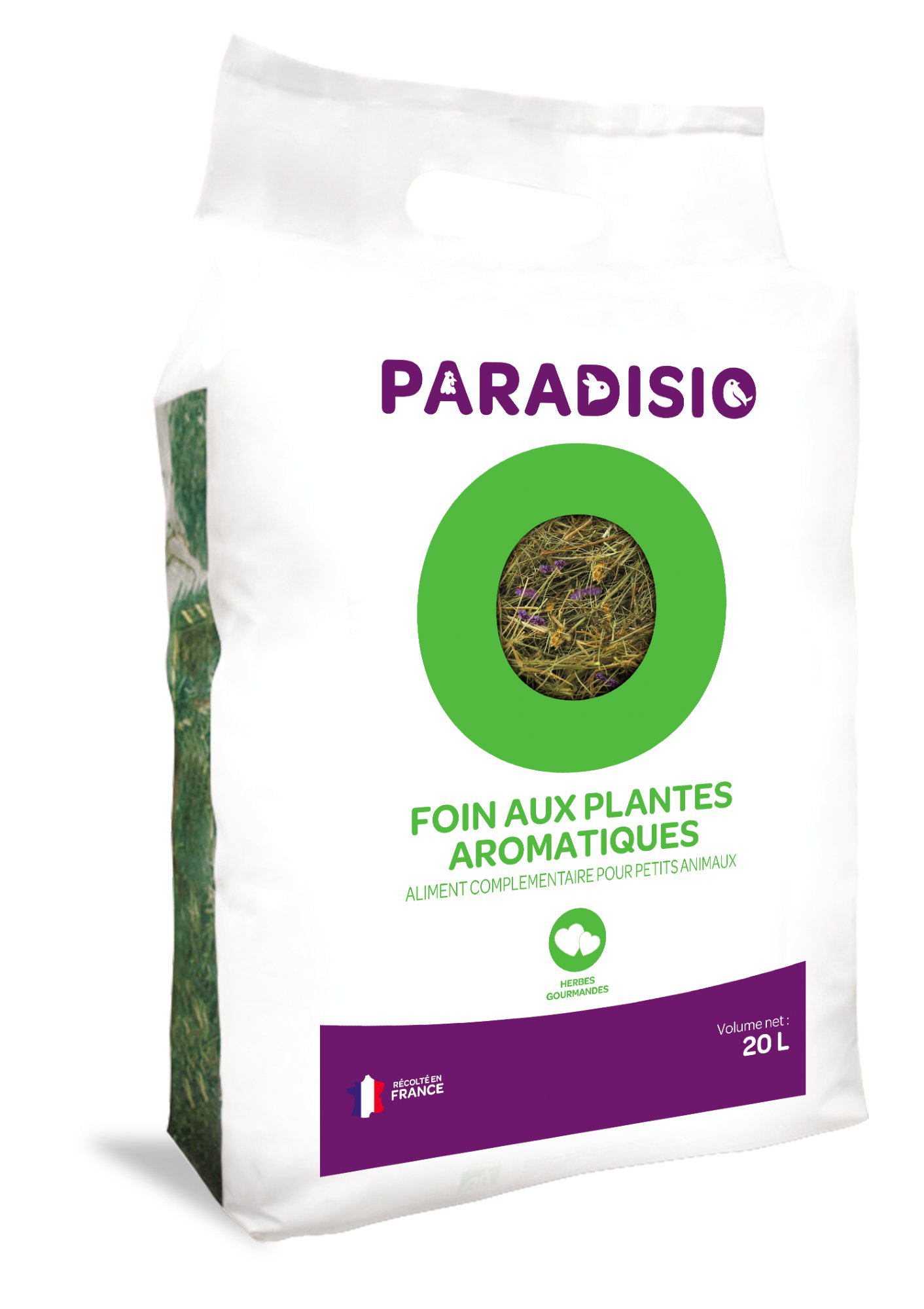 Paradisio - Foin aux Plantes Aromatiques pour Rongeurs - 20L