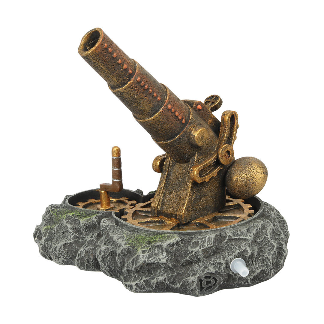 Aquadella - Décoration Steampunk Canon Action Air pour Aquarium