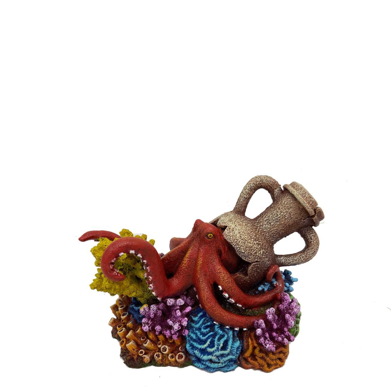 Aquadella - Décoration AMPHORA CORAL 3 pour Aquarium - 15,5x10,5x9,9cm