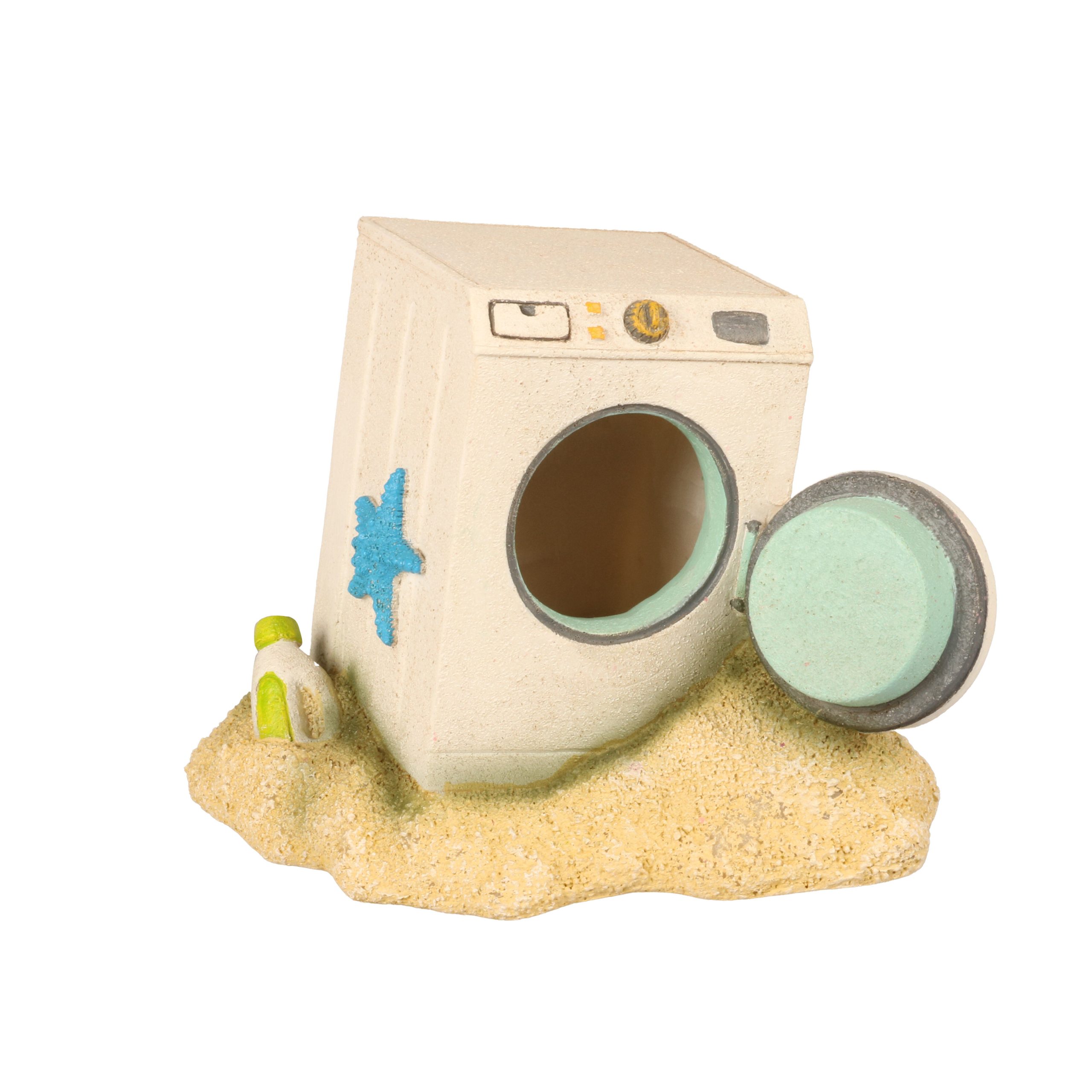 Aquadella - Décoration Machine à Laver pour Aquarium - 12x10cm
