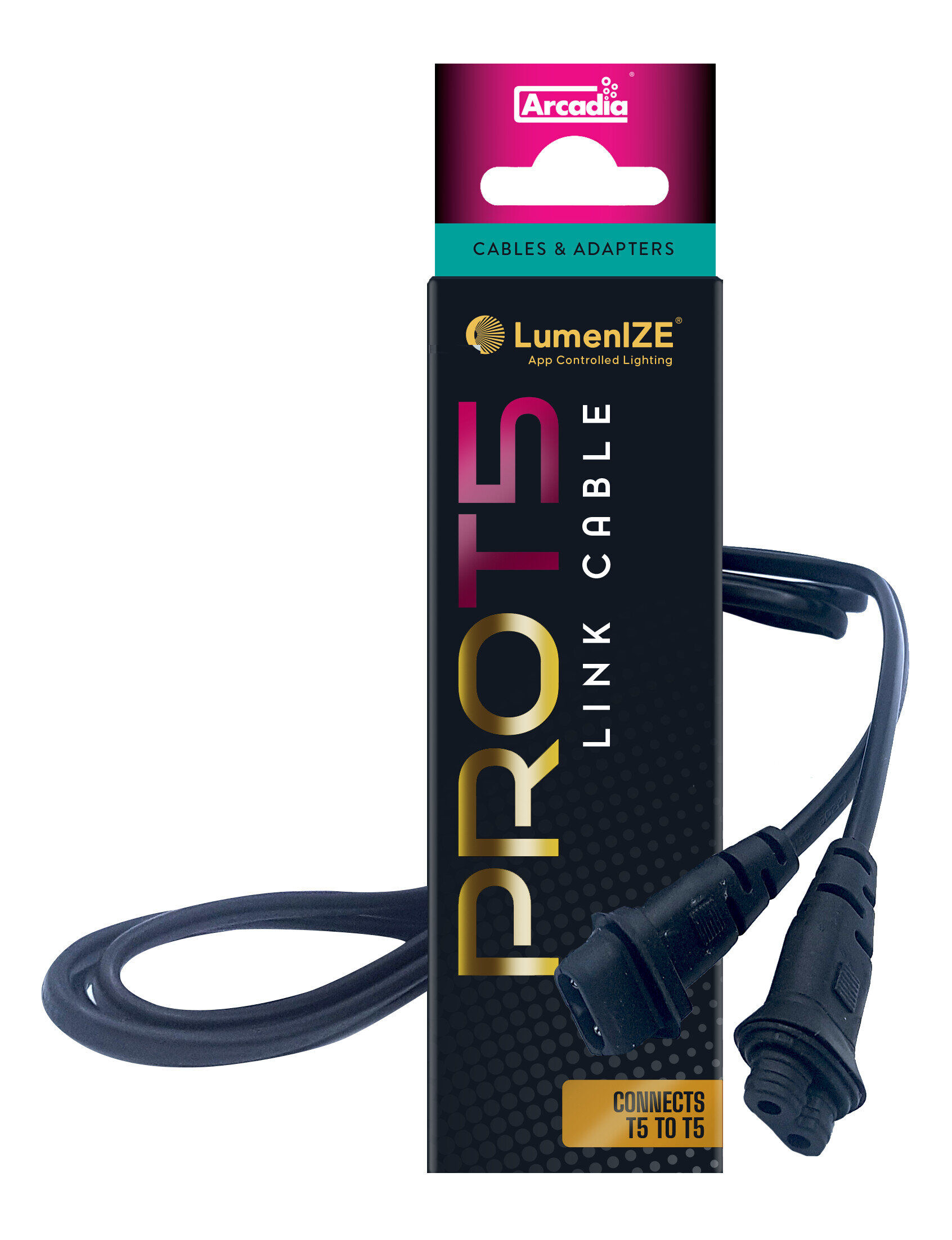 Arcadia - Luminaire T5 To T5 1.2m Link Cable - Réptiles