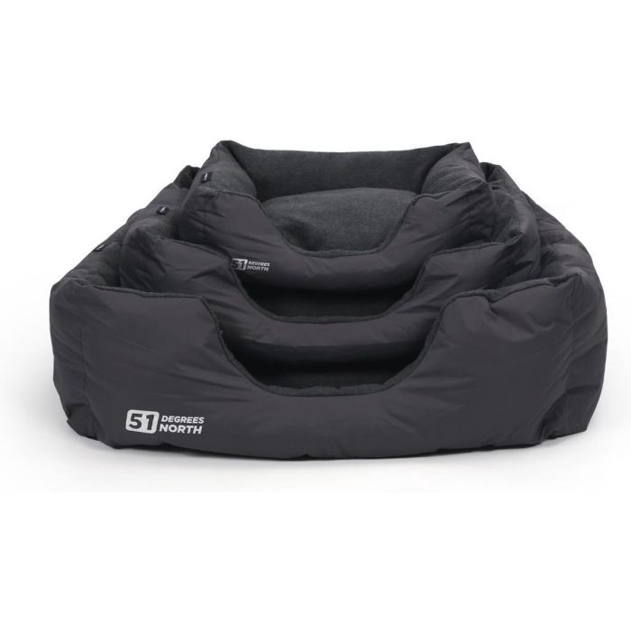 51 Degrees North Lit pour Chien Storm Soft Bed Gris Imperial M 70x50x25cm