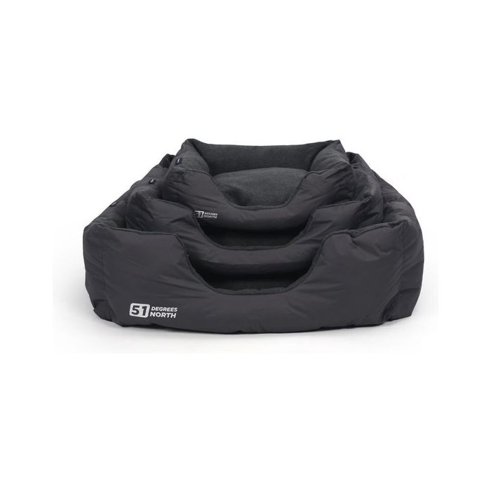51 Degrees North Lit de Chien Storm Softbed Imperial Gris L 90x70x35cm