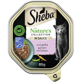Sheba Nature ́s Collection 22 x 85 g en sauce Saumon aux petits pois