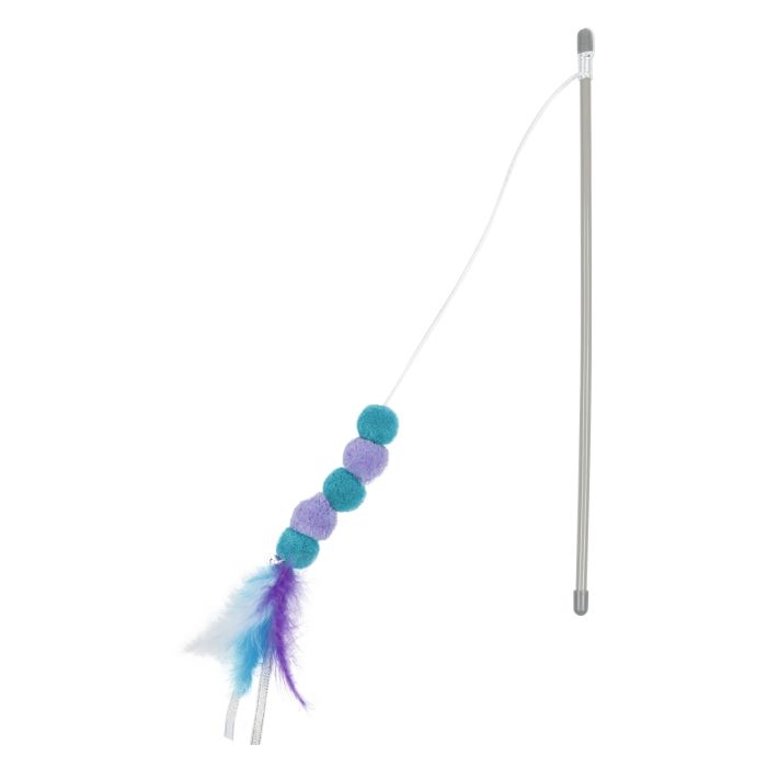 Yogi Family Canne à pêche avec Plumes pour Chats 40cm