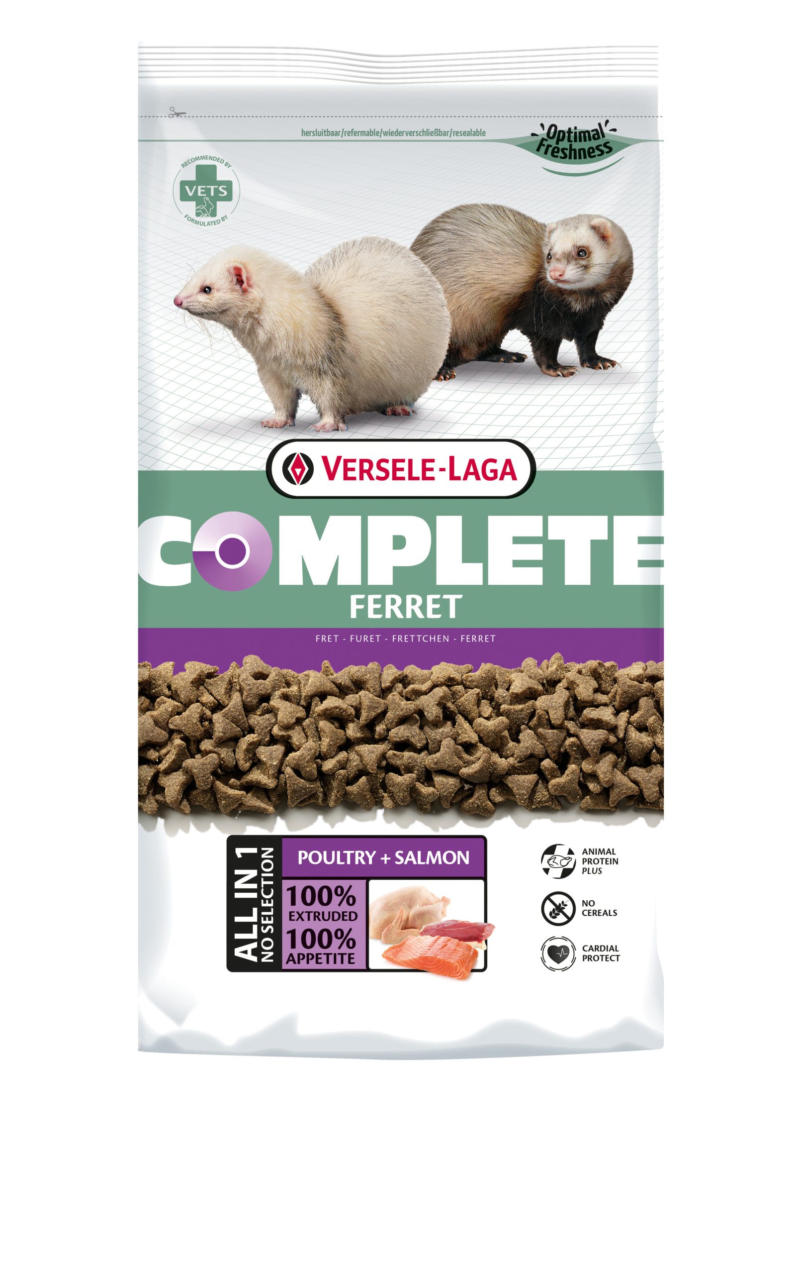 Versele Laga - Alimentation Complete Ferret au Saumon et Poulet pour Furet - 2,5Kg
