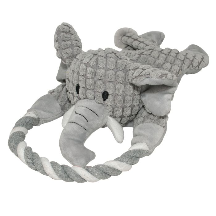 Zoo friends Ed éléphant boucle 34x15x10,5cm gris