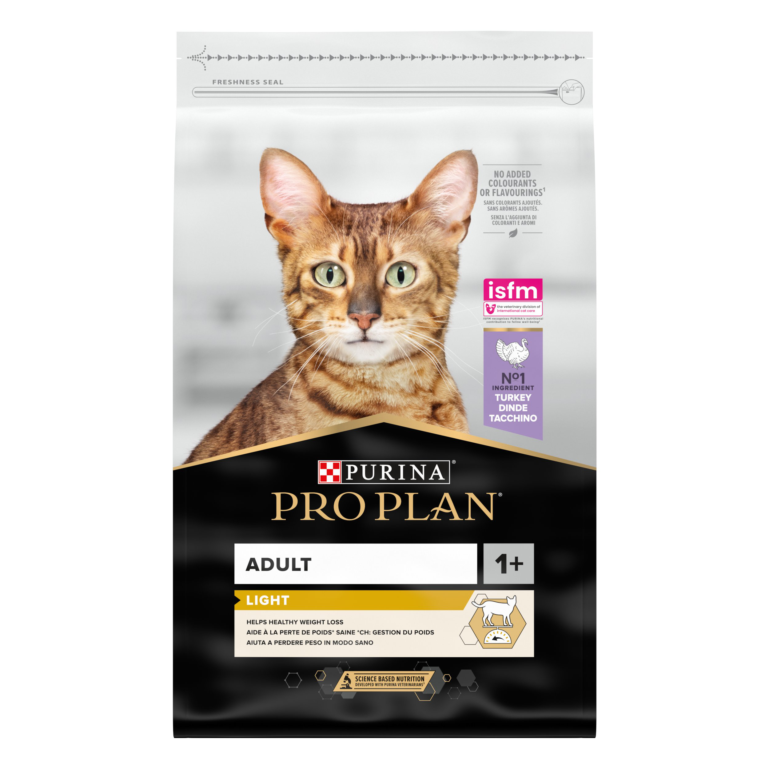 Pro Plan - Croquettes Light à la Dinde pour Chat Adulte - 10Kg
