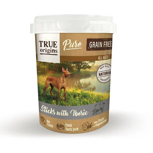 True Origins Pure - Sticks au Porc Ibérique pour Chiens - 300g