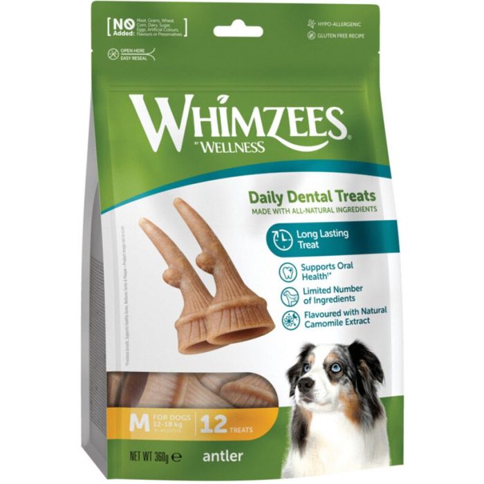 Whimzees Antler Snack à Mâcher pour Petits Chiens 12 pièces