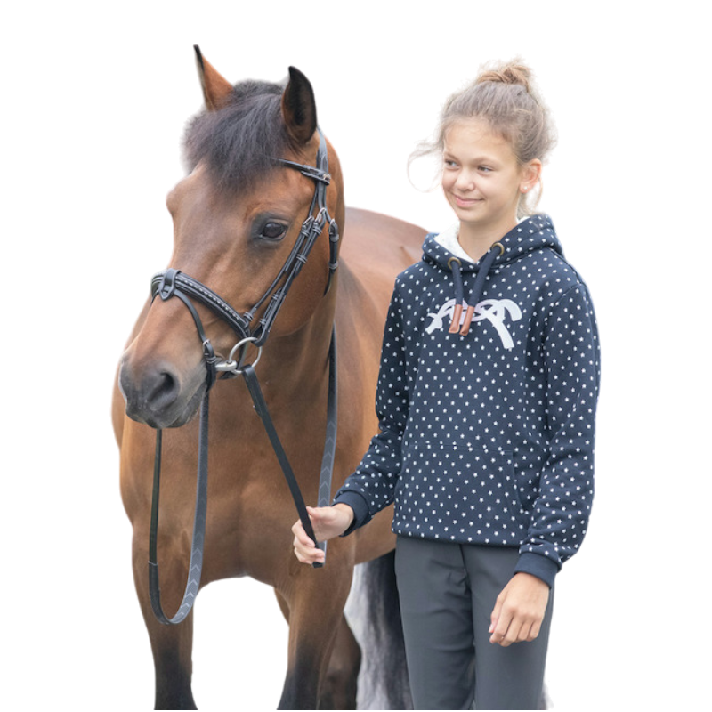 Eden by Pénélope - Sweat à capuche enfant Ambre marine