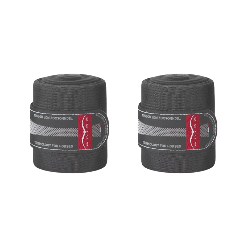 Animo Italia - Bandes de travail élastiques avec polaire Wenz gris foncé (x2)