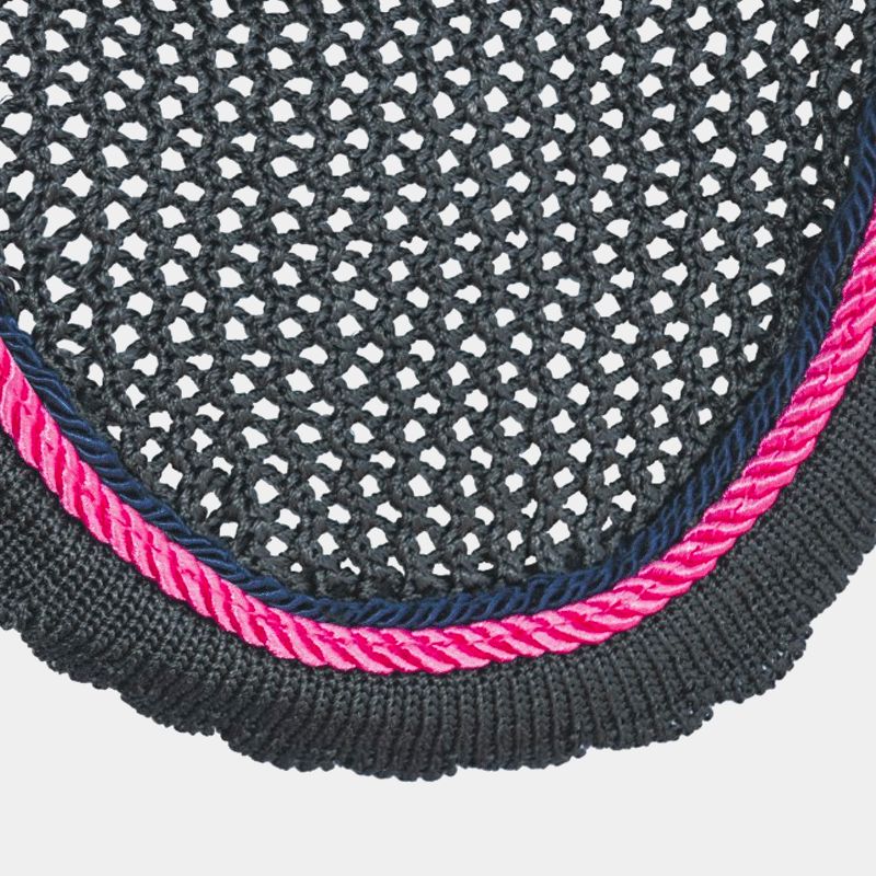 Privilège Equitation - Bonnet Palm Beach gris/marine/fuchsia