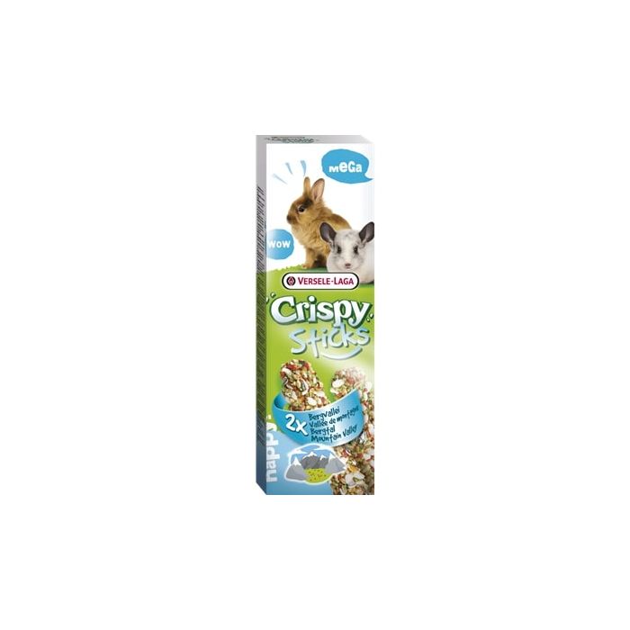 Versele-Laga Mega Sticks Croustillants Lapin-Chinchilla Vallée de montagne 2x140g