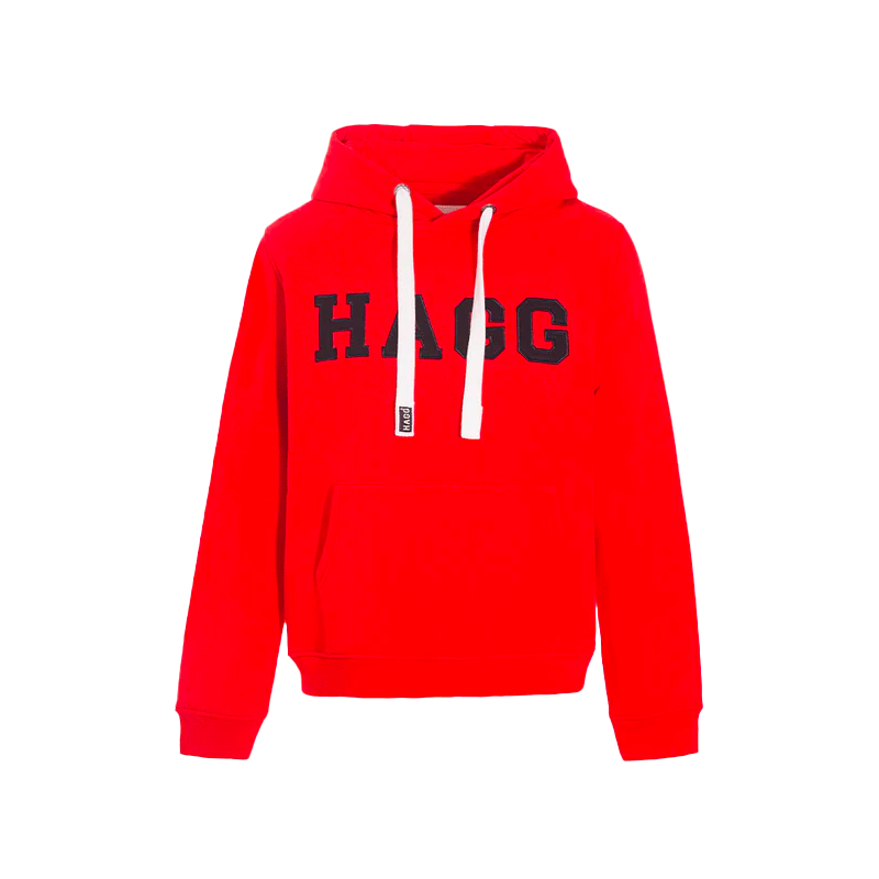 Hagg - Sweat hoodie à capuche rouge