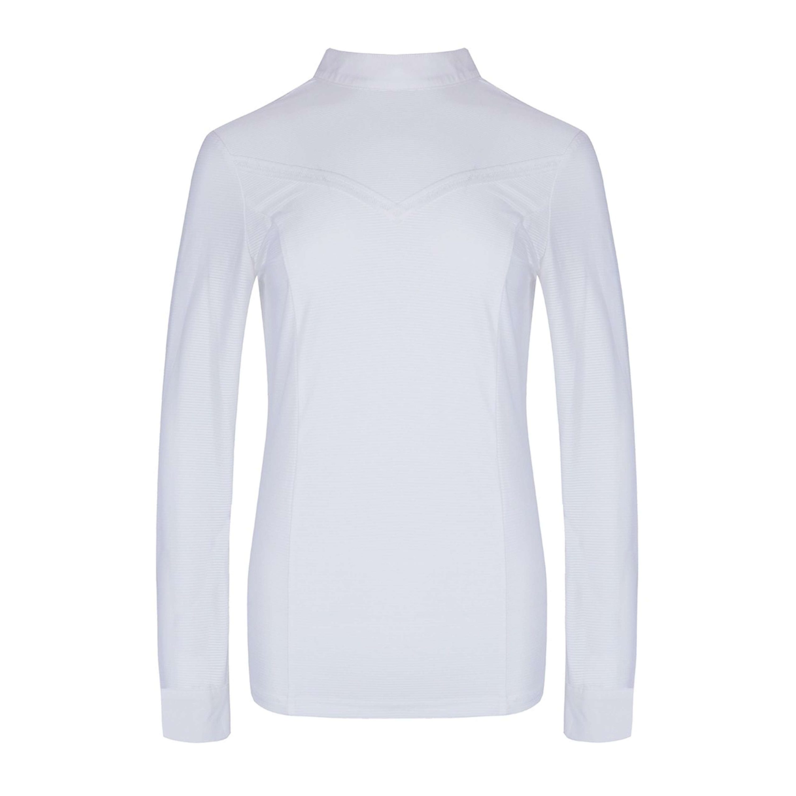 Harcour Polo Casall Manches Longues Femme Blanc