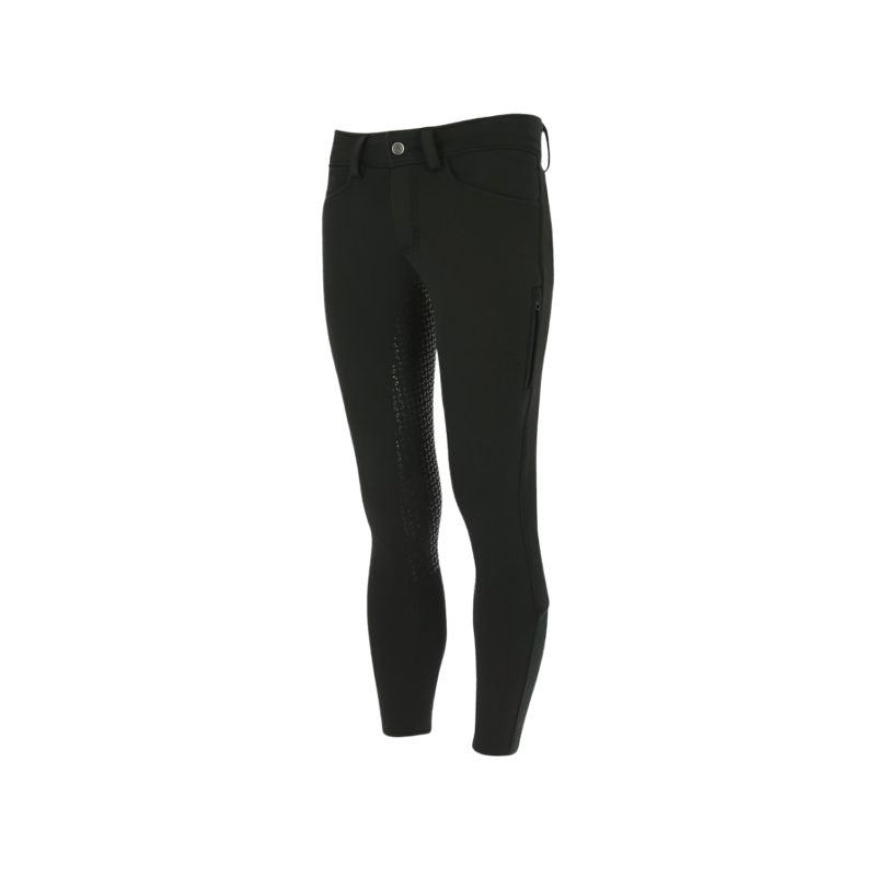 Equithème - Pantalon d'équitation homme Zermatt fond silicone noir