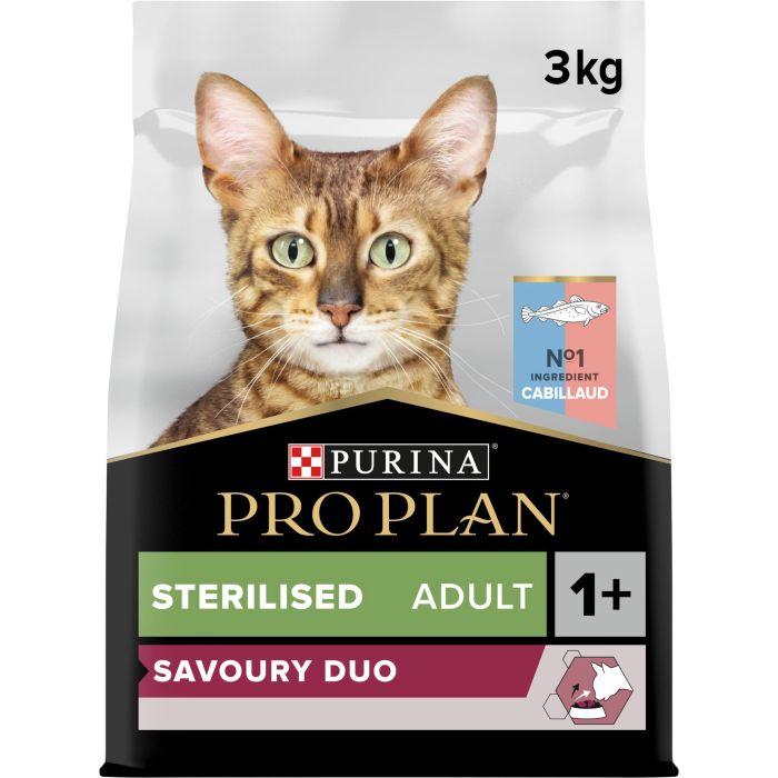 Pro Plan Sterilised au Cabillaud et Truite pour Chat 3kg