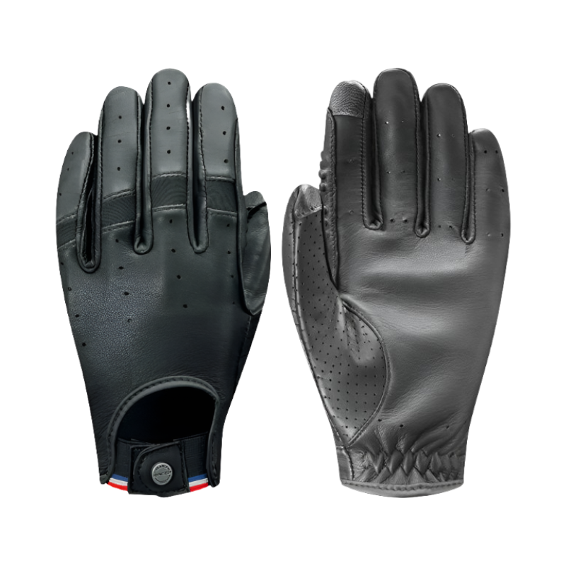 Racer - Gants d'équitation cuir Tradition noir